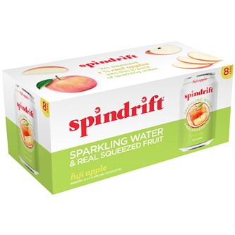 Spindrift Sparkling Water, Fuji Apple, Cans