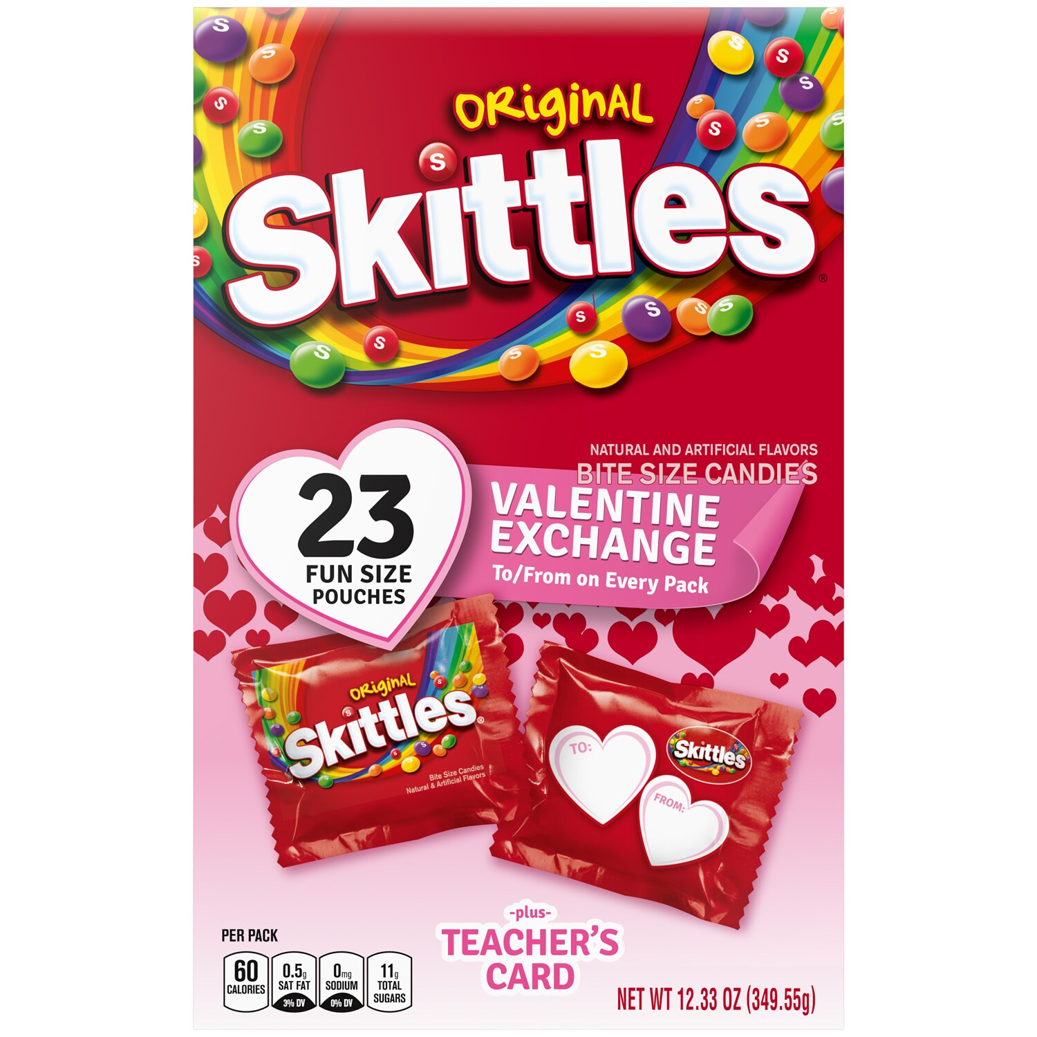 Skittles Bite Size Candies, Valentine's Exchange To/From