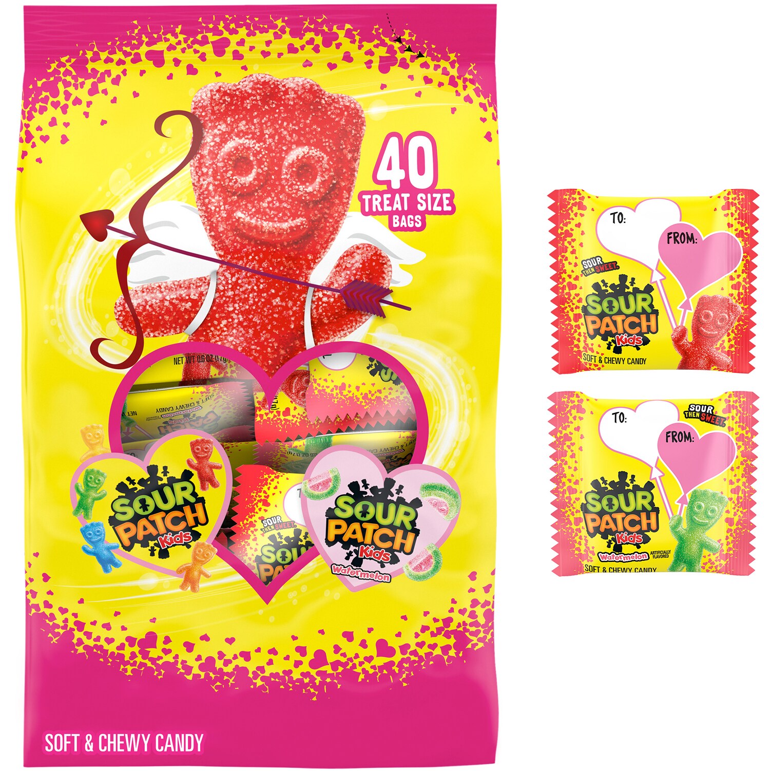 Sour Patch Kids Soft and Chewy Candy, Original & Watermelon