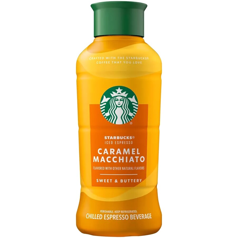 Starbucks Iced Espresso, Caramel Macchiato, Plastic Bottle