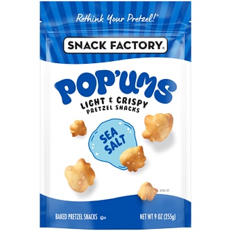 Snack Factory Pop 'ums Pretzel Snacks, Sea Salt