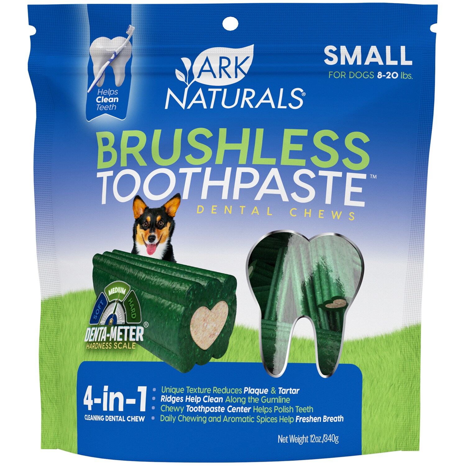 Ark Naturals Dental Chews For Small Breeds, Brushless Toothpaste