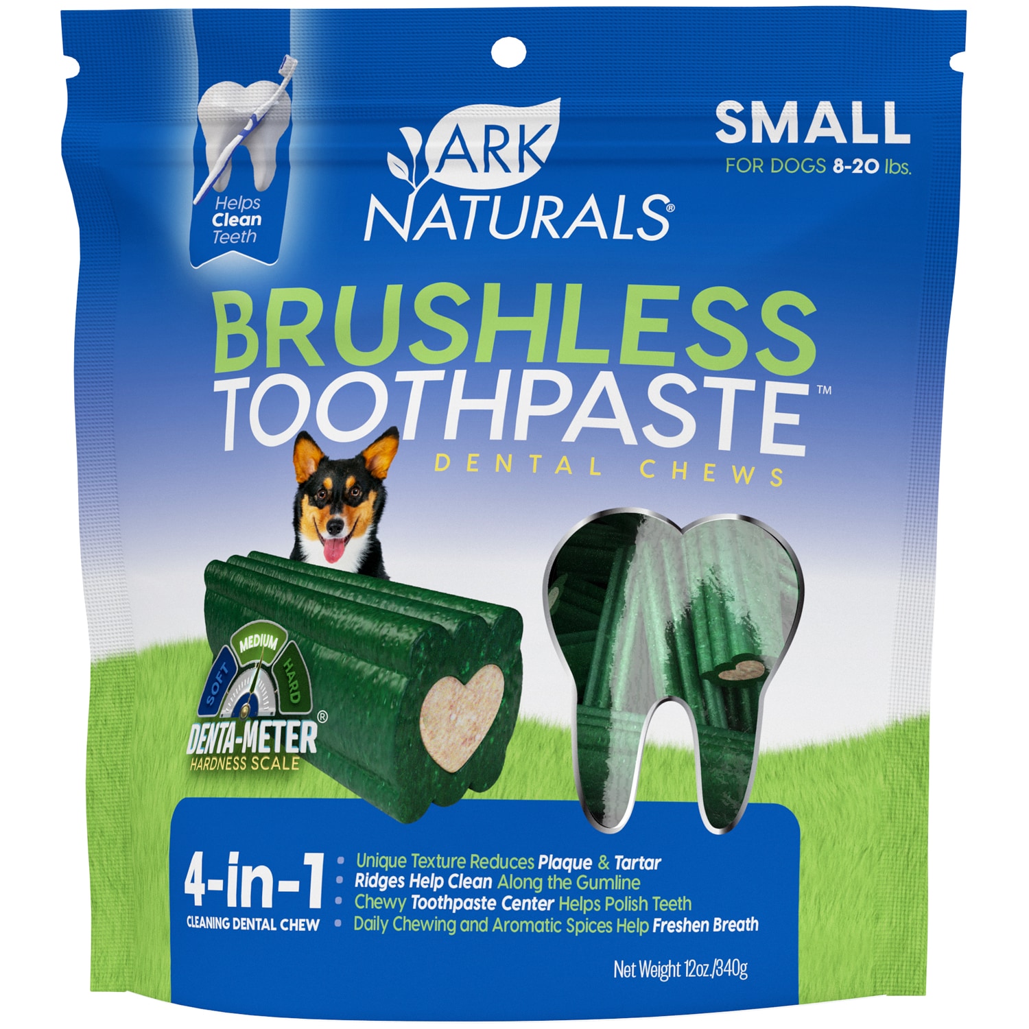Ark Naturals Dental Chews For Small Breeds, Brushless Toothpaste