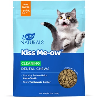 Ark Naturals Kiss Me-ow Dental Chews Tuna Cat Treats, Cleaning
