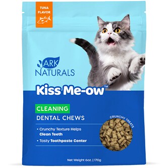 Ark Naturals Kiss Me-ow Dental Chews Tuna Cat Treats, Cleaning