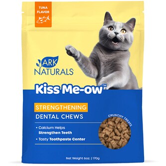 Ark Naturals Kiss Me-ow  Dental Chews Tuna Cat Treats, Strengthening