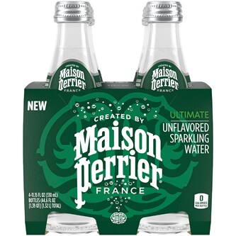Perrier Maison Perrier Sparkling Water, Glass Bottles