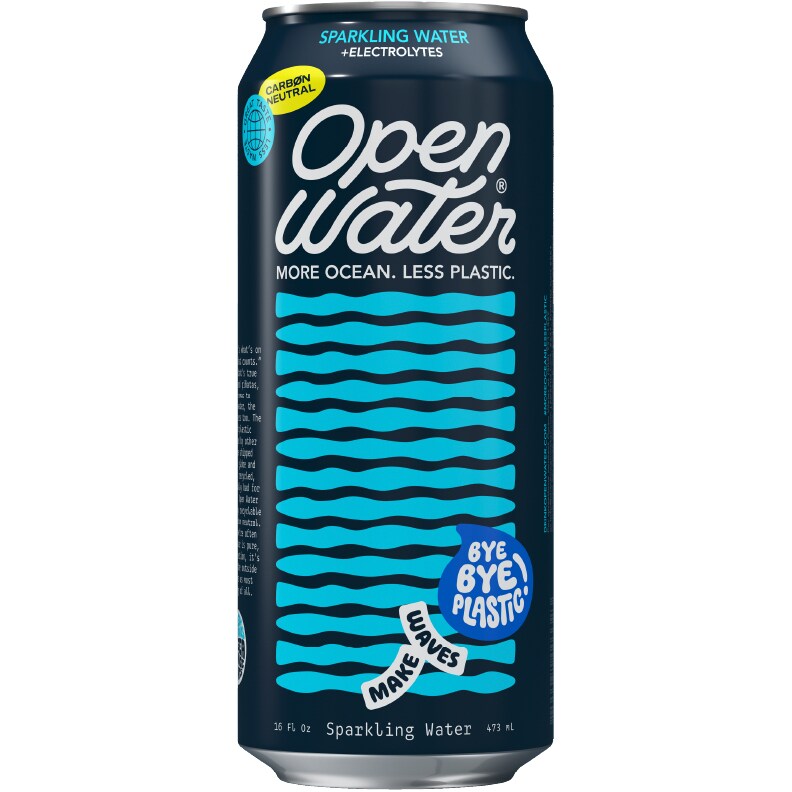 Open Water Sparkling Water, Can