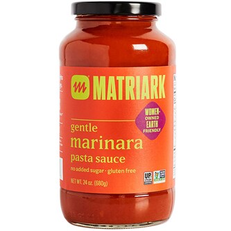 Matriark Foods Upcycled Gentle Marinara Sauce, Glass Bottle