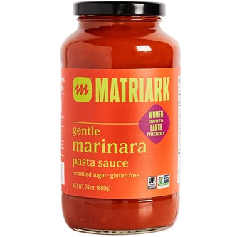 Matriark Foods Upcycled Gentle Marinara Sauce, Glass Bottle
