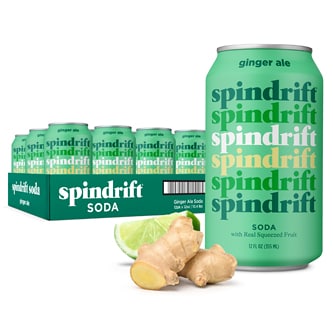 Spindrift Soda Ginger Ale, Cans