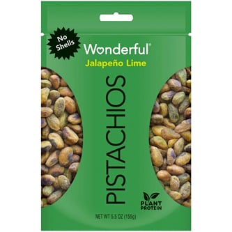 Wonderful No Shell Pistachios, Jalapeno Lime