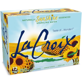LaCroix Sparkling Water, Sunshine, Cans