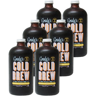 Grady's All Natural Cold Brew Coffee Concentrate, Glass Bottles