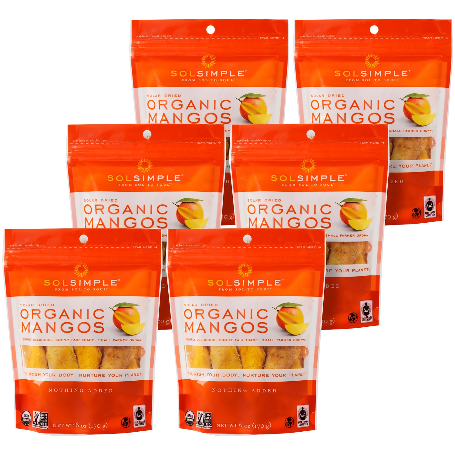 Sol Simple Solar Dried Organic Mangos