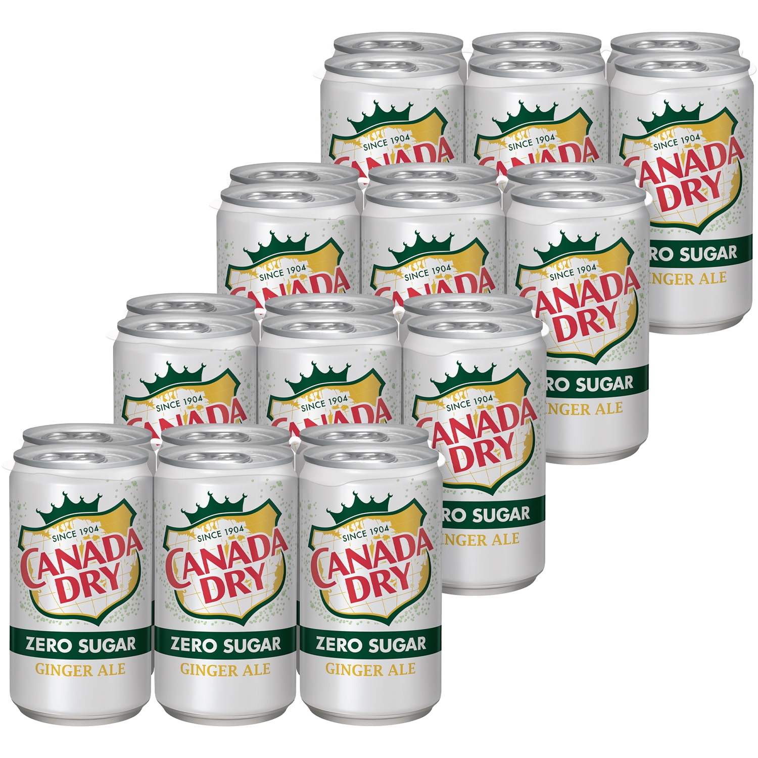 Canada Dry Zero Sugar Ginger Ale, Cans