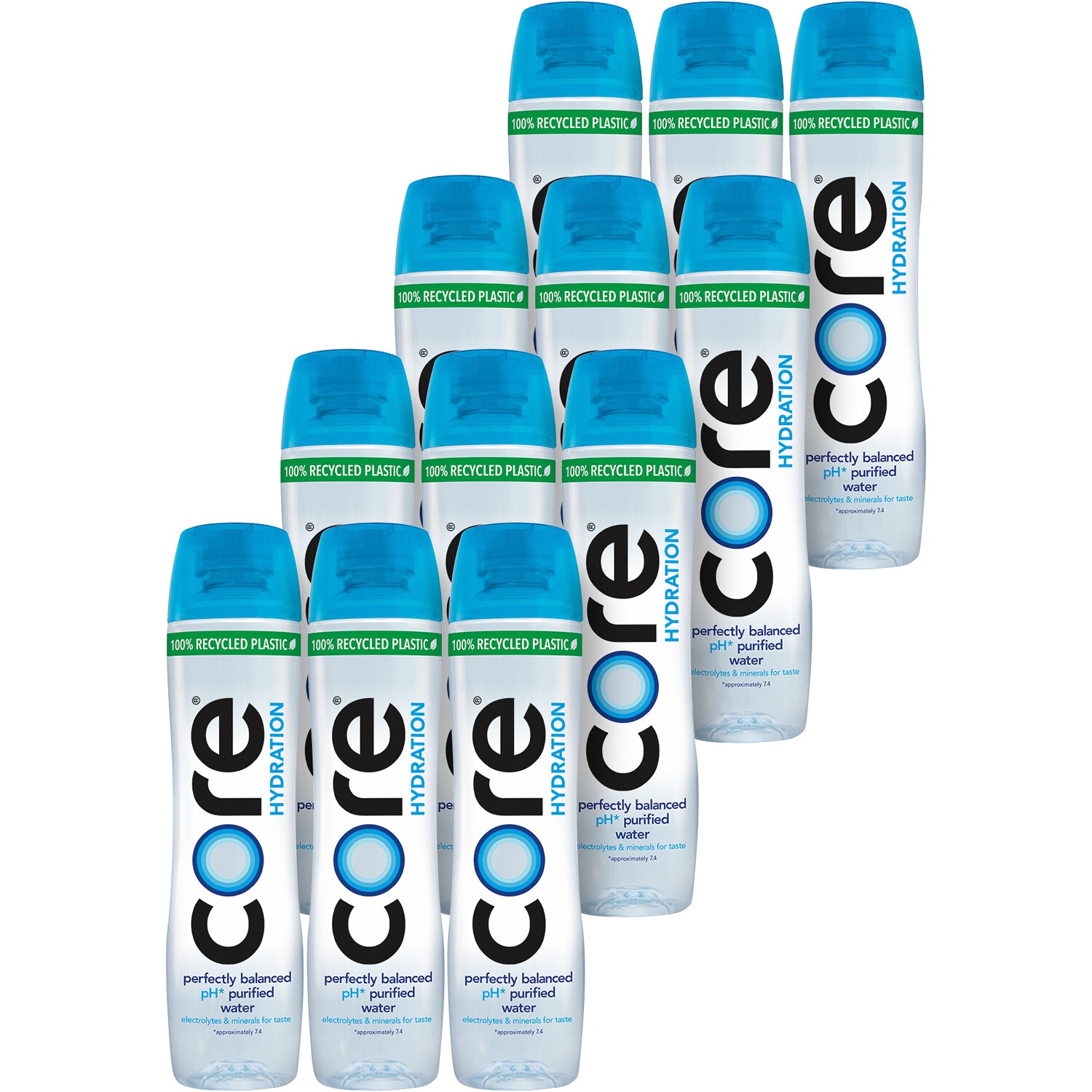 Core Hydration Perfect pH Purified Water, Plastic Bottles