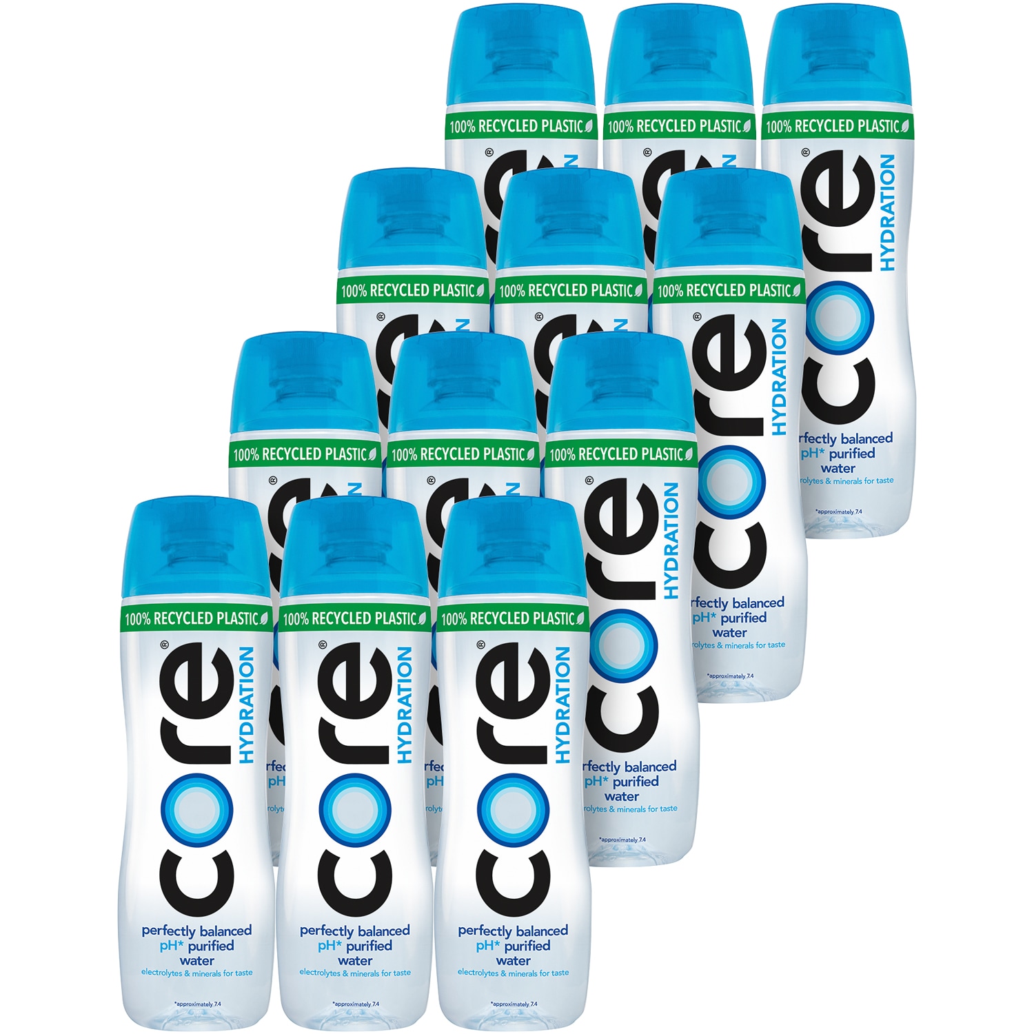Core Hydration Perfect pH Purified Water, Plastic Bottles