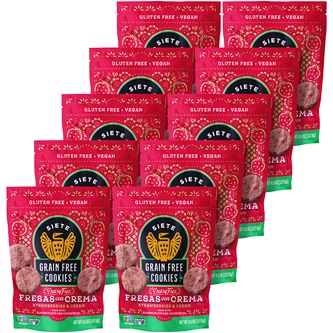 Siete Grain Free Cookies, Fresas con Crema
