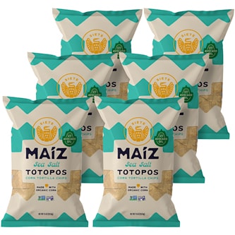 Siete Maiz Totopos Corn Tortilla Chips, Sea Salt
