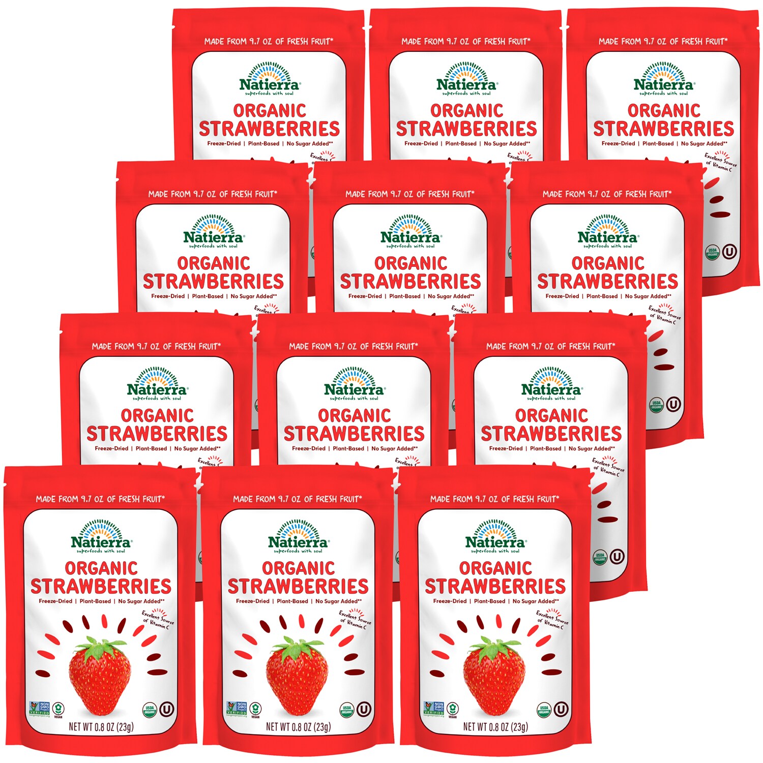 Natierra Freeze-Dried Organic Strawberries