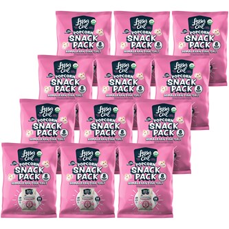 LesserEvil Organic Popcorn Snack Packs, Himalayan Pink Salt