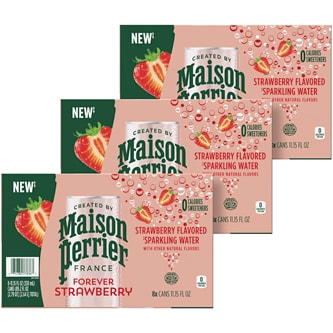 Maison Perrier Sparkling Water, Strawberry, Case