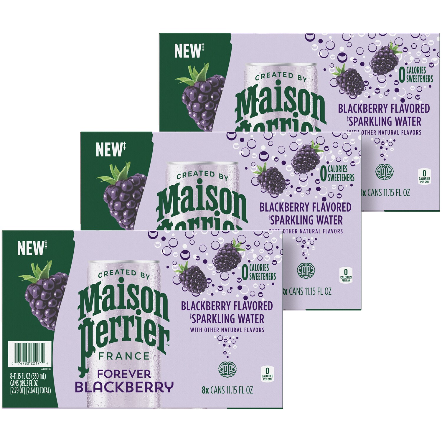Maison Perrier Sparkling Water, Blackberry, Case