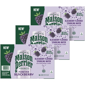 Maison Perrier Sparkling Water, Blackberry, Case