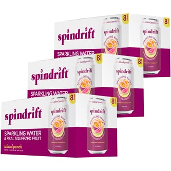 Spindrit Sparkling Water, Island Punch, Case