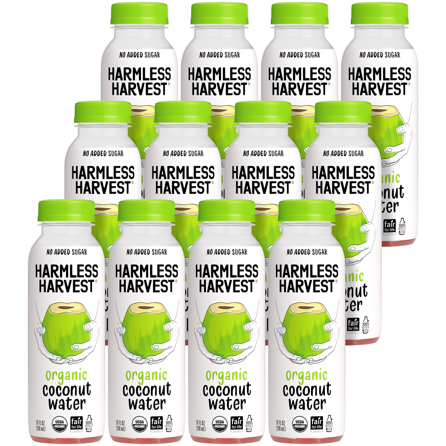 Harmless Harvest Organic Coconut Water, Plastic Bottles