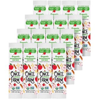 Once Upon a Farm Organic Refrigerated Oat Bar, Apple Cinnamon, Case