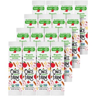 Once Upon a Farm Organic Refrigerated Oat Bar, Apple Cinnamon, Case