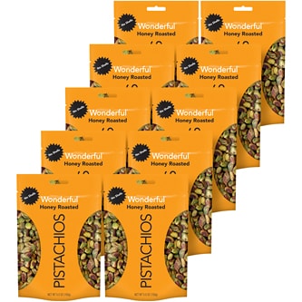 Wonderful No Shell Pistachios, Honey Roasted