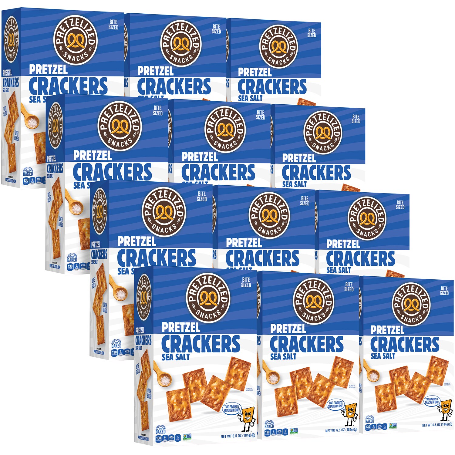 Pretzelized Crackers, Sea Salt