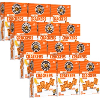 Pretzelized Crackers, Cheddar