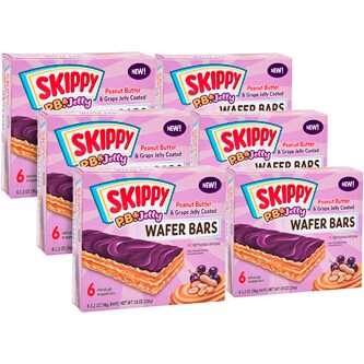 Skippy Wafer Bars, Peanut Butter & Grape Jelly Coated