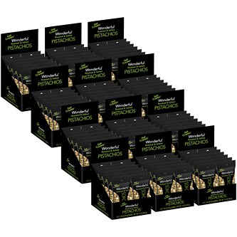 Wonderful Pistachios, Roasted & Salted Snack Pack, Case