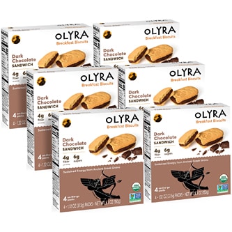 OLYRA Breakfast Biscuits, Dark Chocolate, Case