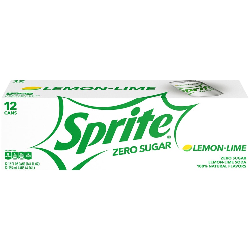 Sprite Zero Lemon-Lime Soda Fridge Pack, Cans