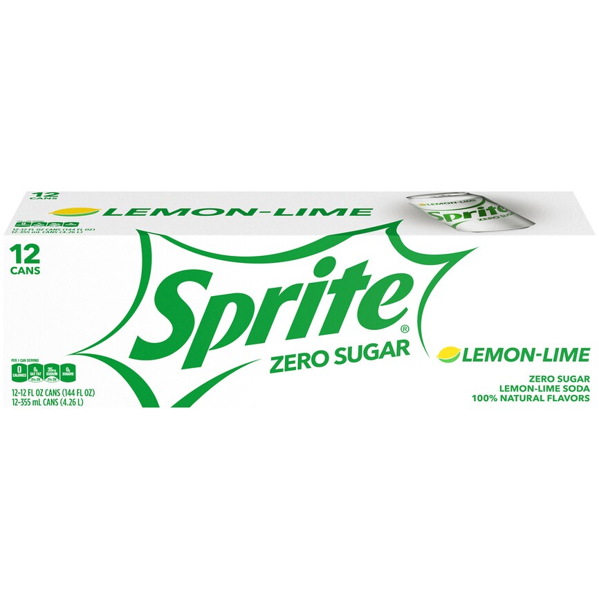 Sprite Zero Lemon-Lime Soda Fridge Pack, Cans