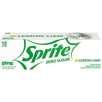 Sprite Zero Lemon-Lime Soda Fridge Pack, Cans