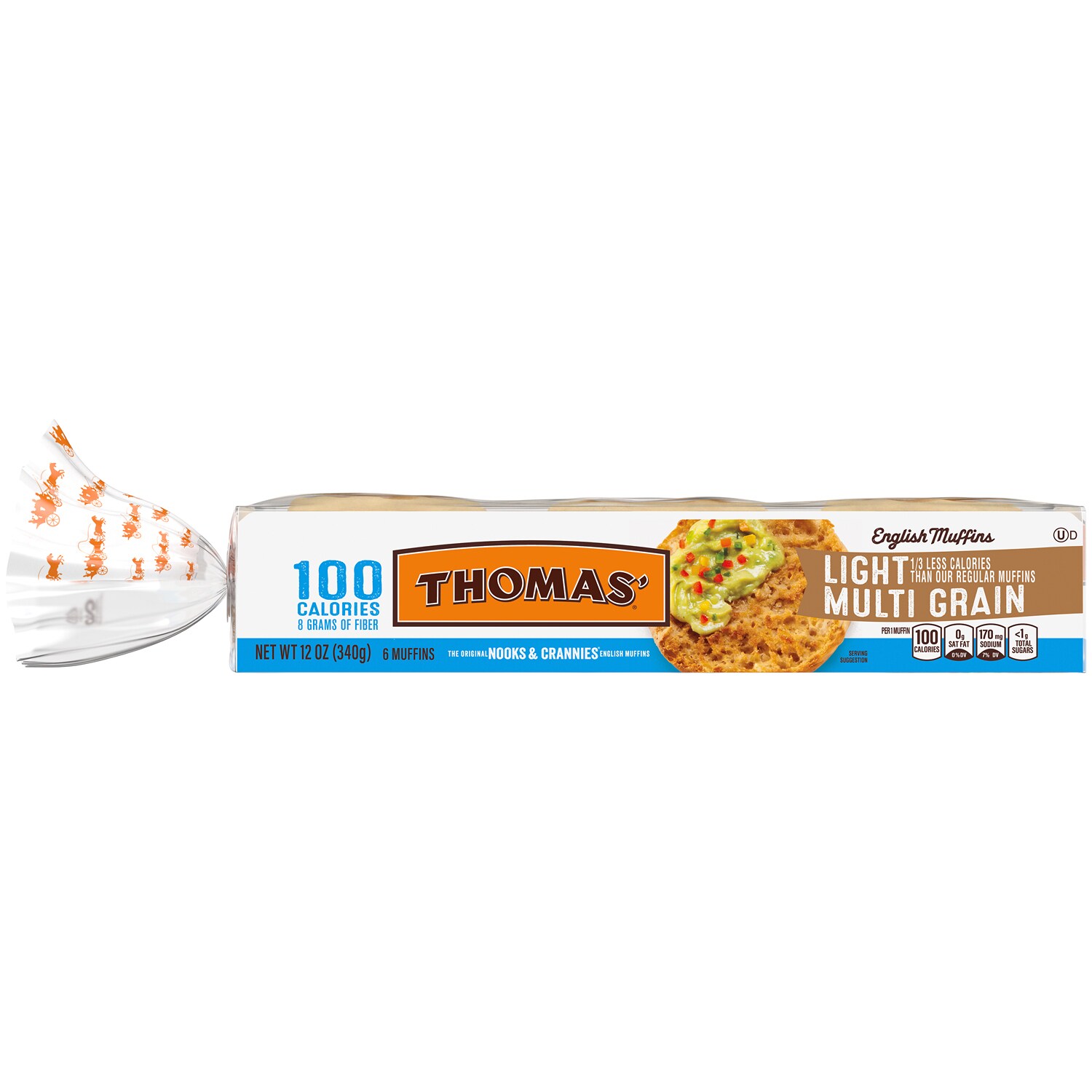 Thomas' English Muffins, Light Multi-Grain