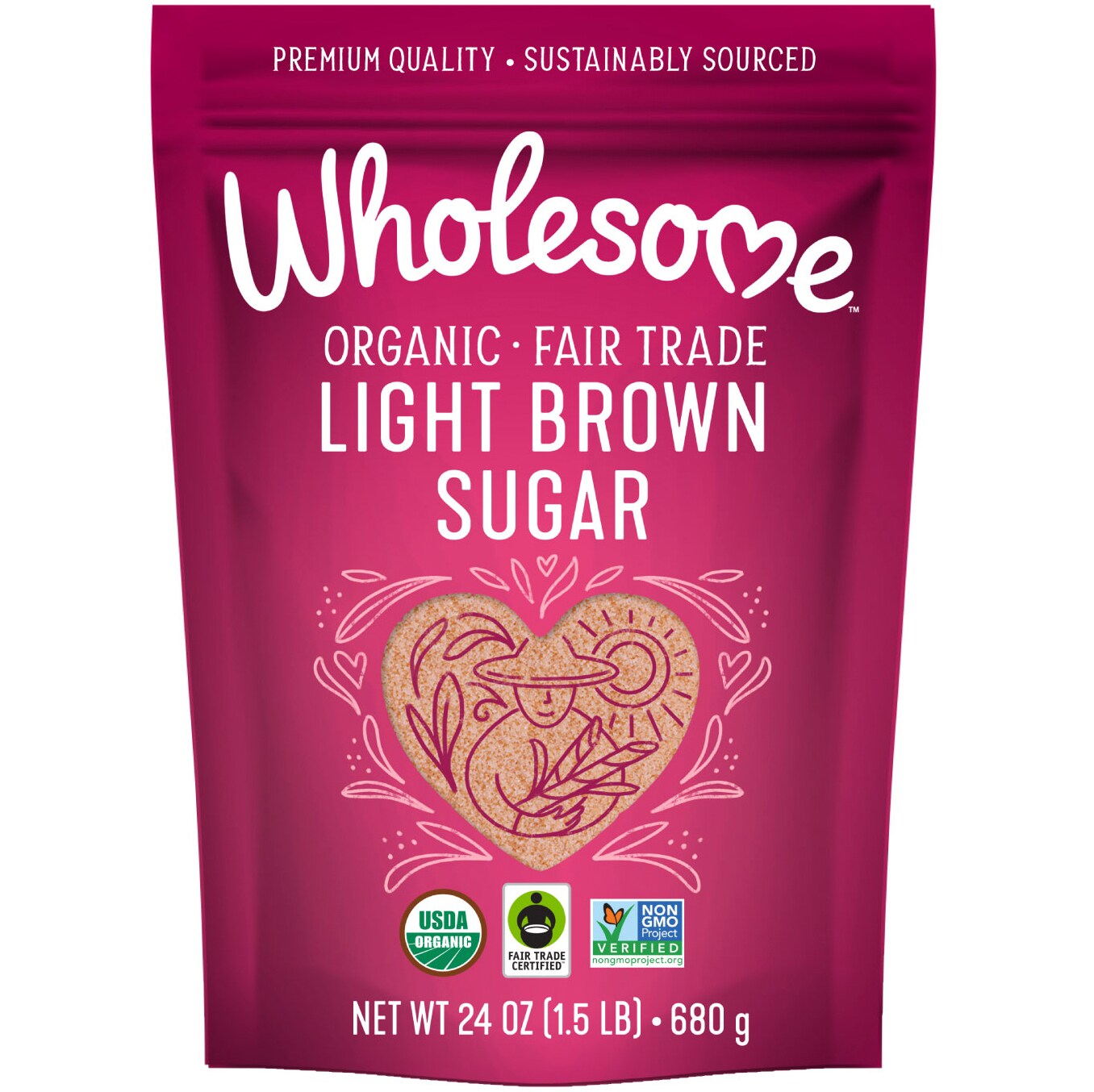 Wholesome Sweeteners Organic Light Brown Sugar