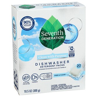 Seventh Generation Natural Automatic Dishwasher Detergent Packs, Free and Clear