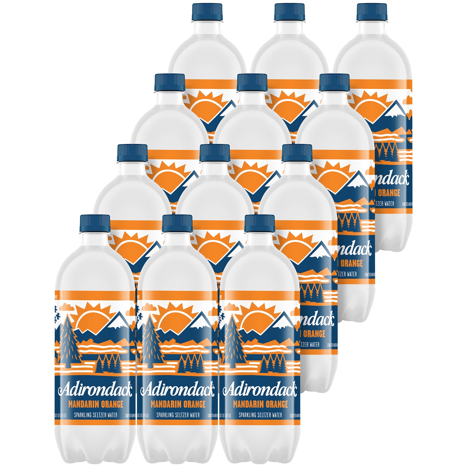 Adirondack Seltzer, Mandarin Orange, Plastic Bottles