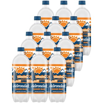 Adirondack Seltzer, Mandarin Orange, Plastic Bottles