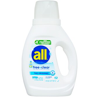 All 2x Free Clear Allergen Fighter Liquid Laundry Detergent