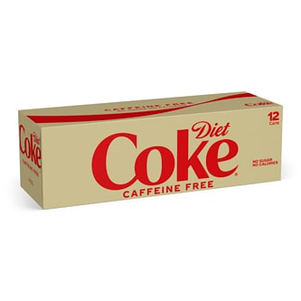 Coca-Cola Diet Cola, Caffeine-Free, Fridge Pack, Cans