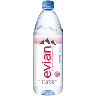 Evian Natural Spring Water, Plastic Bottle